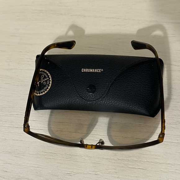 Ray-Ban RB4263 CHROMANCE Sunglasses in Havana and Bronze - Picture 3 of 7